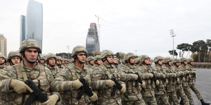 Bakının Azadlıq Meydanında Vətən Müharibəsində Qələbəyə Həsr Olunmuş Zəfər Paradı Keçirilib