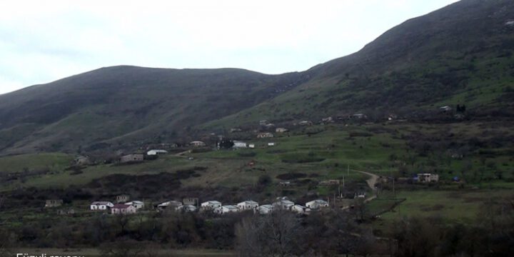 Müdafiə Nazirliyi Füzuli rayonunun Yuxarı Güzlək kəndindən videogörüntülər paylaşıb