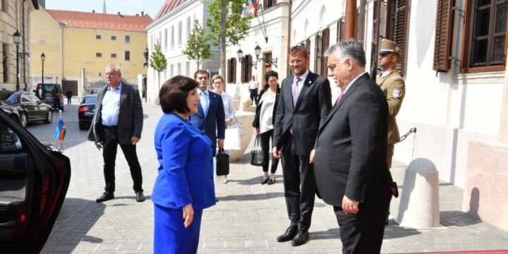 Milli Məclisin sədri Sahibə Qafarova Macarıstanın Baş naziri Viktor Orbanla görüşüb