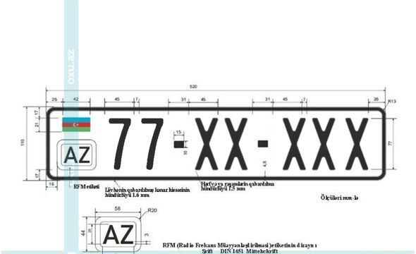 Bakı qeydiyyatı olan avtomobillərə yeni nömrə nişanları verilir