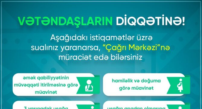 Dövlət Sosial Müdafiə Fondu vətəndaşlara müraciət edib