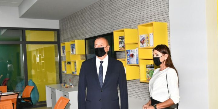 Prezident İlham Əliyev və Birinci xanım Mehriban Əliyeva Bakı Avropa Liseyinin yeni binasının açılışında iştirak ediblər