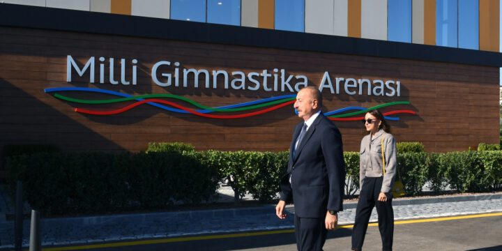 Milli Gimnastika Arenasının yeni məşq binasında yaradılan şəraitlə tanışlıq