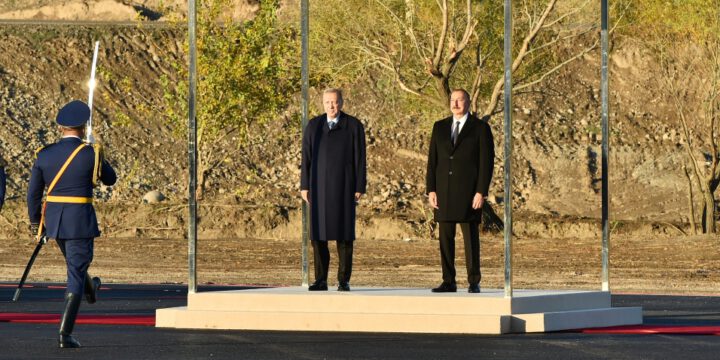 Türkiyə Prezidenti Rəcəb Tayyib Ərdoğanın Zəngilanın Ağalı kəndində rəsmi qarşılanma mərasimi olub