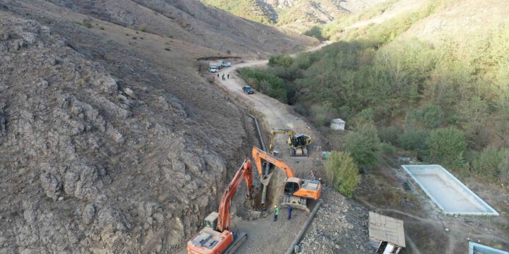 Şuşanın dayanıqlı içməli su təchizatının təmin olunması məqsədilə işlər davam etdirilir