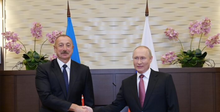 Soçidə Azərbaycan Prezidenti İlham Əliyev ilə Rusiya Prezidenti Vladimir Putin arasında ikitərəfli görüş olub