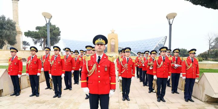 Hərbi Məktəbin orkestr heyəti Türkiyəyə yola düşüb