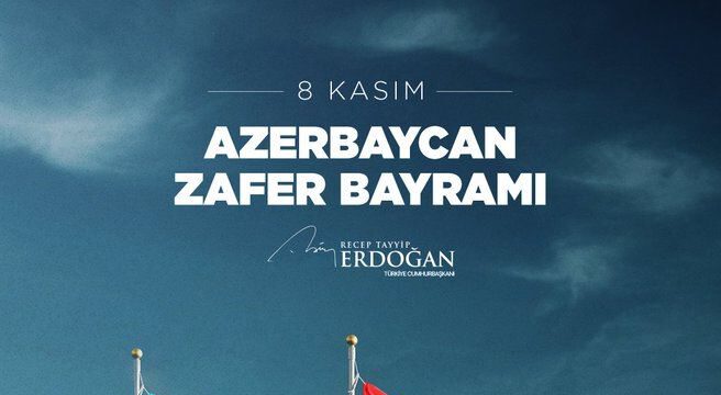 Rəcəb Tayyib Ərdoğan Zəfər Günü ilə bağlı Azərbaycanı təbrik edib