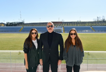 Quba Olimpiya İdman Kompleksində yenidənqurma, əsaslı təmir və tikinti işlərindən sonra yaradılan şəraitlə tanışlıq