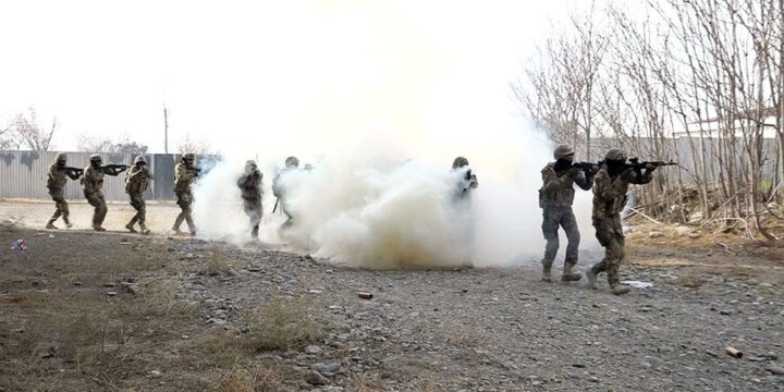 Əlahiddə Ümumqoşun Ordunun xüsusi təyinatlıları ilə taktiki-xüsusi təlim keçirilib