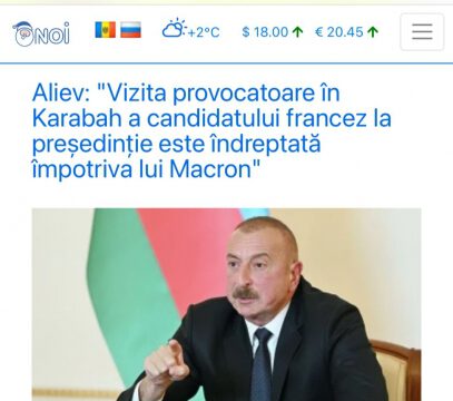 Moldova mətbuatı Prezident İlham Əliyevin yerli televiziya kanallarına verdiyi müsahibəyə geniş yer ayırıb