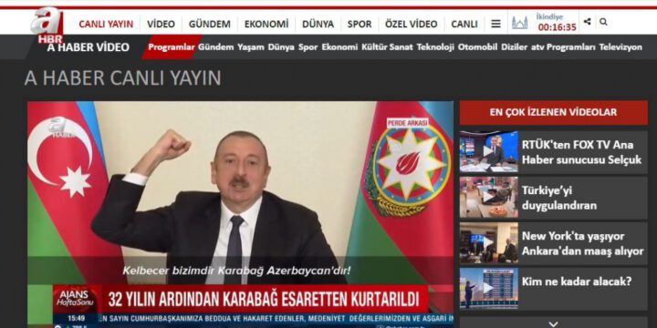 Türkiyənin “A Haber” telekanalı Qarabağın işğaldan qurtuluşu mövzusunda xüsusi reportaj yayıb