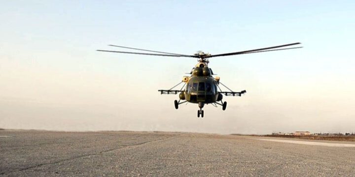 Helikopterlərlə uçuş məşqləri keçirilib