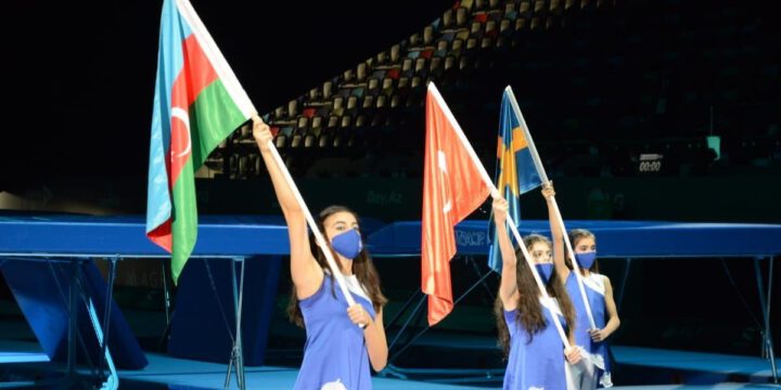 Bakıda batut gimnastikası üzrə Dünya Kubokunun açılış mərasimi keçirilib