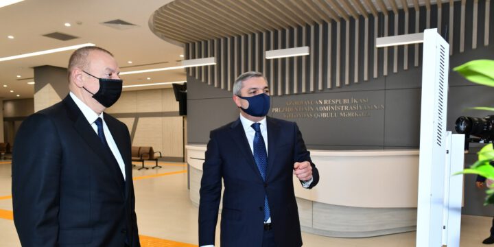 Prezident İlham Əliyev Prezident Administrasiyasının Vətəndaş Qəbulu Mərkəzinin açılışında iştirak edib