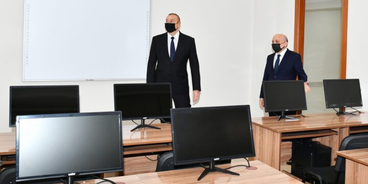 Prezident İlham Əliyev Azərbaycan İlahiyyat İnstitutunun yeni inzibati binasının açılışında iştirak edib