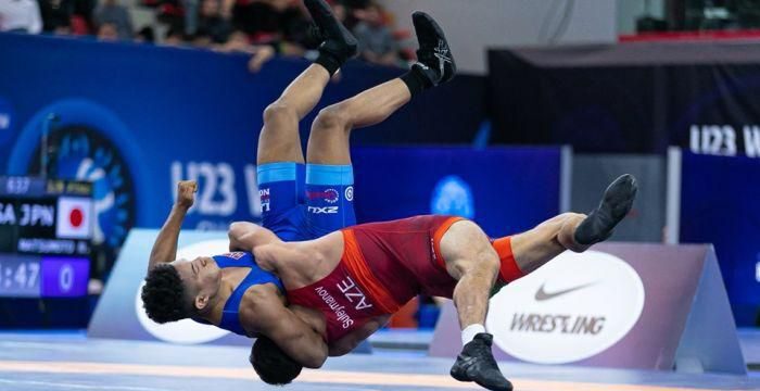 Avropa çempionatında uğurla çıxış edən yunan-Roma güləşi üzrə Azərbaycan millisi Vətənə qayıdıb