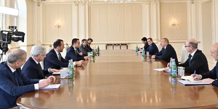 Prezident İlham Əliyev İtaliyanın xarici işlər və beynəlxalq əməkdaşlıq nazirini qəbul edib