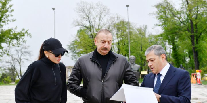 Prezident İlham Əliyev və Birinci xanım Mehriban Əliyeva Şuşa şəhərində də səfərdə olublar