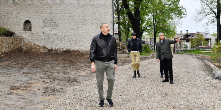 Şuşada Mehmandarovların malikanə kompleksində də bərpa işləri Heydər Əliyev Fondu tərəfindən aparılır