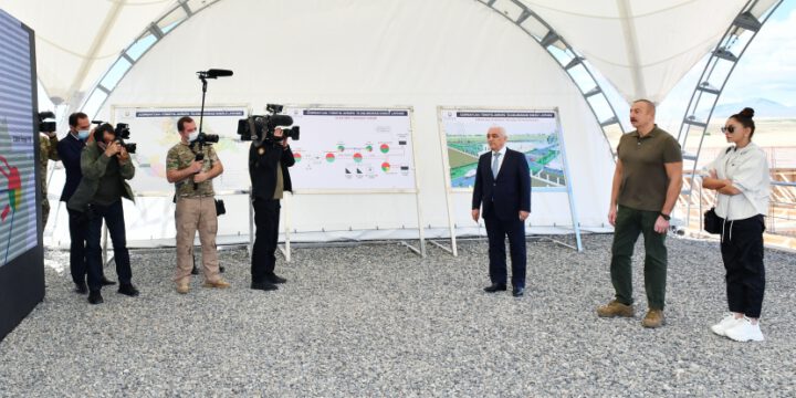 Prezident İlham Əliyev, Birinci xanım Mehriban Əliyeva Füzuli və Cəbrayıl rayonlarına səfər ediblər