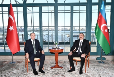 Prezident İlham Əliyevin və Prezident Rəcəb Tayyib Ərdoğanın görüşü olub