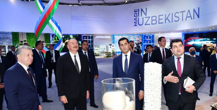 Prezidentlər İlham Əliyev və Şavkat Mirziyoyev Daşkənddə “TEXNOPARK” MMC-nin fəaliyyəti ilə tanış olublar