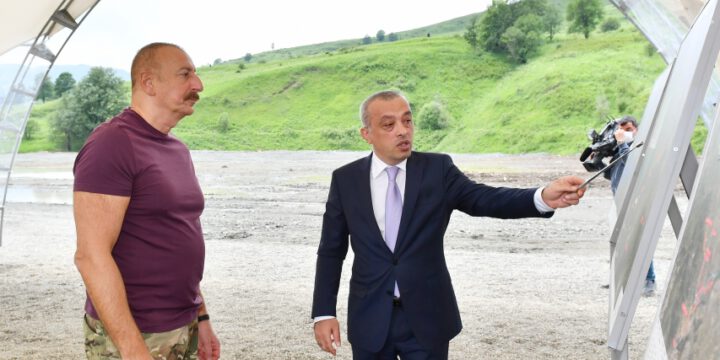 Laçın rayonunda “Həkəriçay” su anbarı layihəsi ilə tanışlıq