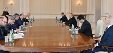 Azərbaycan Prezidenti İlham Əliyev Rusiyanın xarici işlər naziri Sergey Lavrovu qəbul edib