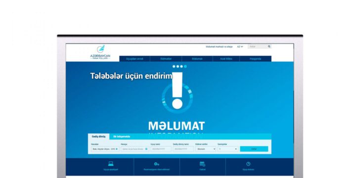 AZAL Bakı-Naxçıvan marşrutu üzrə aviabiletləri şirkətin rəsmi saytından almağa dəvət edir