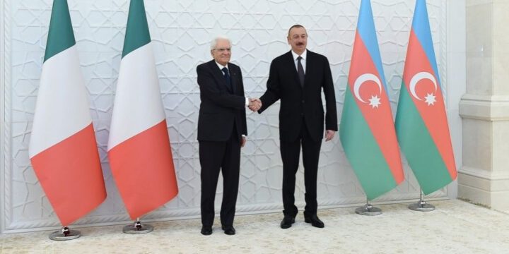 Prezident İlham Əliyevin İtaliya Prezidenti Sercio Mattarella ilə təkbətək görüşü keçirilib