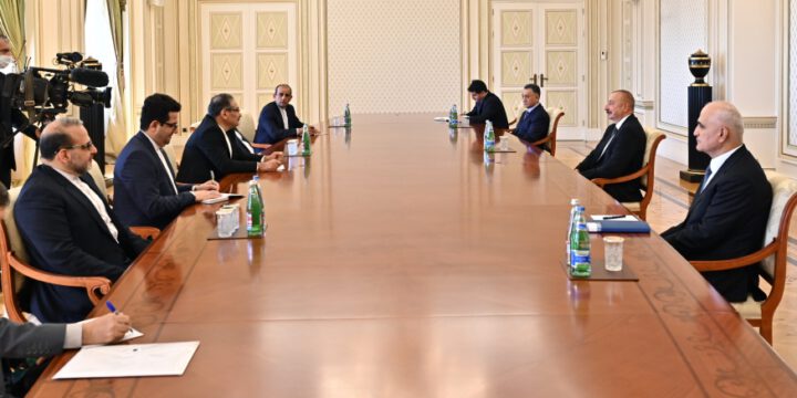 Prezident İlham Əliyev İranın Ali Milli Təhlükəsizlik Şurasının katibini qəbul edib