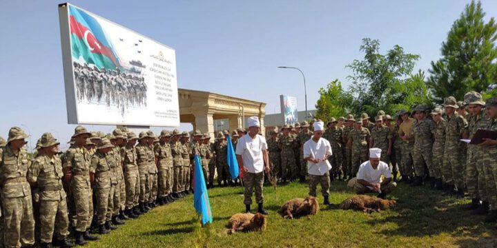 Qurban bayramı münasibətilə Azərbaycan Ordusunda tədbirlər keçirilib