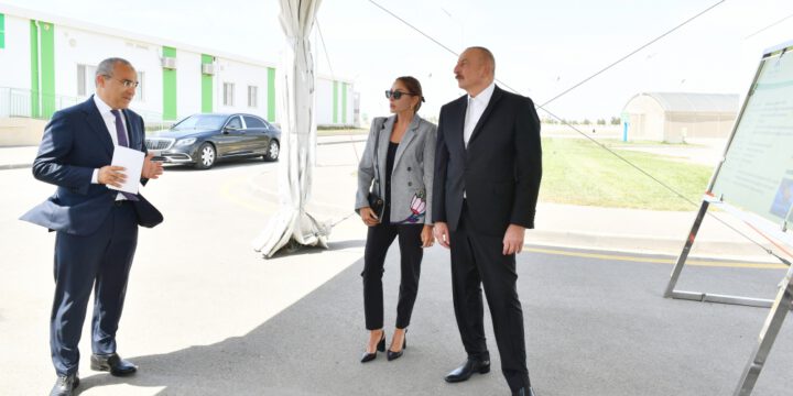 Prezident İlham Əliyev və Birinci xanım Mehriban Əliyeva “Grand-Agro İnvitro” MMC-nin müəssisəsi ilə tanış olub, “Azbadam” MMC-nin emal zavodunun açılışında iştirak ediblər