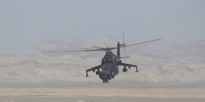 Hərbi Hava Qüvvələrinin helikopter bölmələri ilə təlimlər keçirilib