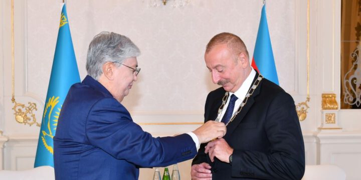 Prezident İlham Əliyev Qazaxıstanın “Altın kıran” – “Qızıl qartal” ali ordeni ilə təltif olunub