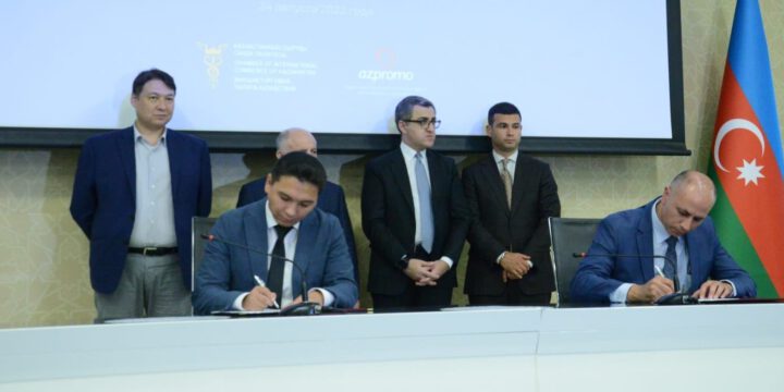 Qazaxıstan-Azərbaycan işgüzar şurasının iclasında sənədlər imzalanıb