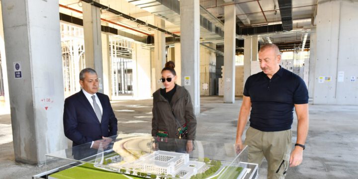 Şuşa hotel və konfrans mərkəzində tikinti işlərinin gedişi ilə tanışlıq