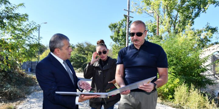 Şuşa mənzil-kommunal və təmir xidmətinin inzibati binası bərpa olunur