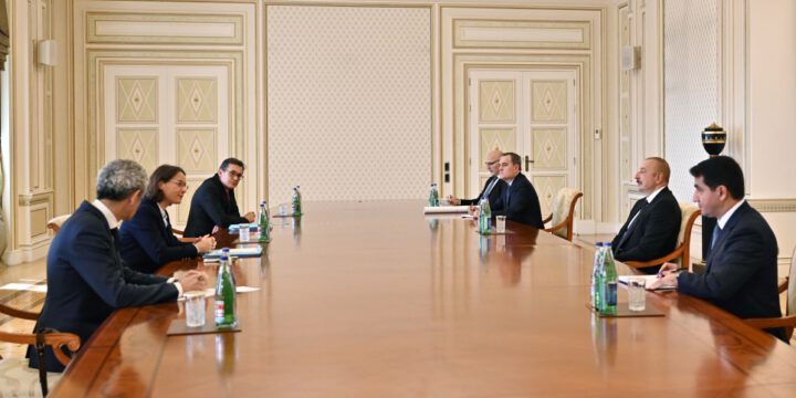 Prezident İlham Əliyev Fransa Prezidenti Kabinetinin müşavirini qəbul edib