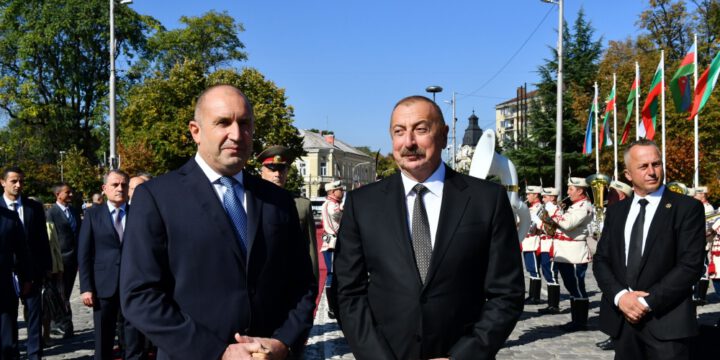 Sofiyada Prezident İlham Əliyevin rəsmi qarşılanma mərasimi olub