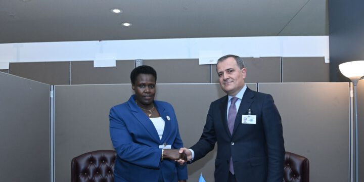 Ceyhun Bayramov Uqandanın vitse-prezidenti ilə görüşüb