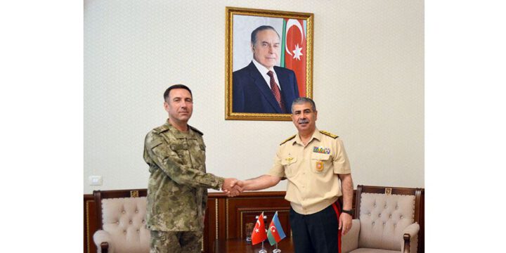 Zakir Həsənov Türkiyə-Rusiya Birgə Monitorinq Mərkəzinin Türkiyə kontingentin rəhbəri ilə görüşüb