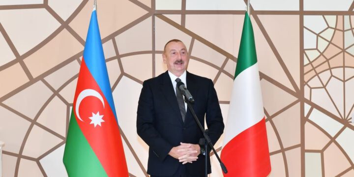 Prezident İlham Əliyev: Bu gün İtaliya-Azərbaycan əlaqələrinin yeni səhifəsi açılır