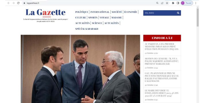 Parisin “La Gazette” onlayn qəzeti Beynəlxalq Ədalət Məhkəməsinin Ermənistanın Azərbaycana qarşı vəsatətini rədd etməsindən yazıb