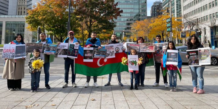 Monrealda Ermənistanın müharibə cinayətlərini ifşa edən məlumatlandırma aksiyası keçirilib