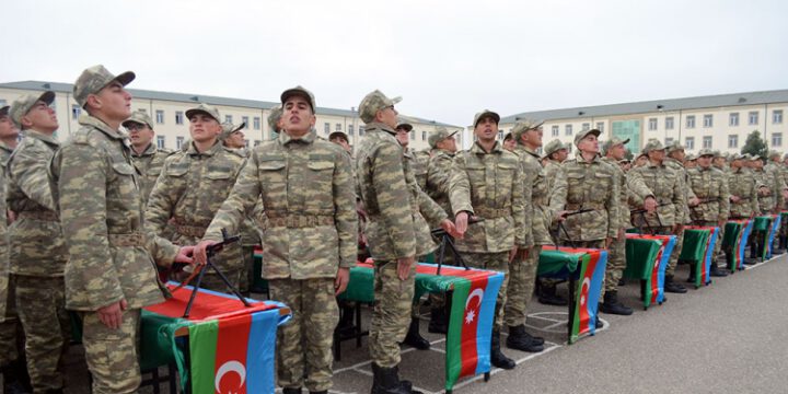 Azərbaycan Ordusunda andiçmə mərasimləri keçirilib