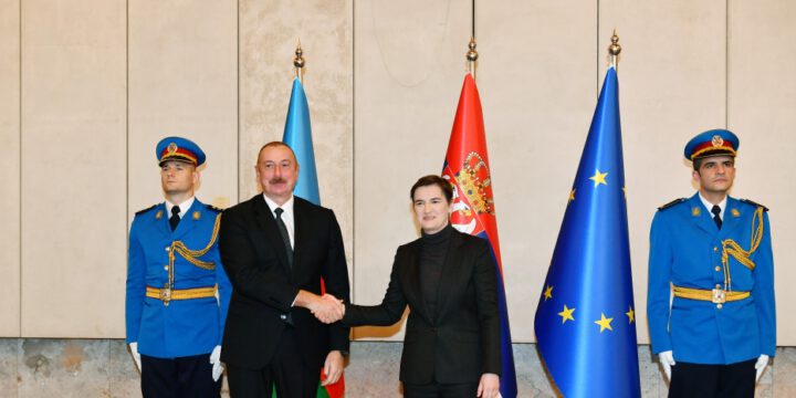 Azərbaycan Prezidenti İlham Əliyevin Serbiyanın Baş naziri ilə geniş tərkibdə görüşü olub