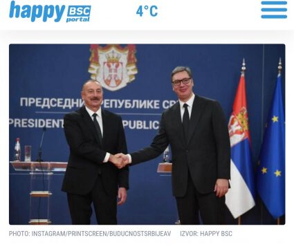 Serbiyanın aparıcı KİV-ləri Prezident İlham Əliyevin bu ölkəyə səfərini geniş işıqlandırıb