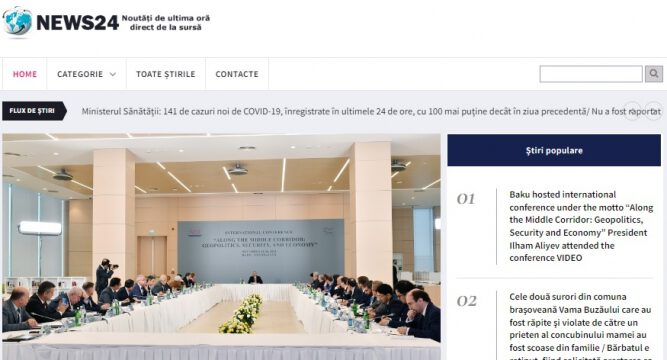 Romanian and Bulgarian media outlets highlight President Ilham Aliyev’s remarks at ADA-hosted international conference